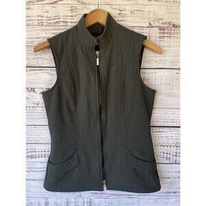 Arista Equestrian Soft Shell Riding Vest Women's S Green Zip Up Water Resistant